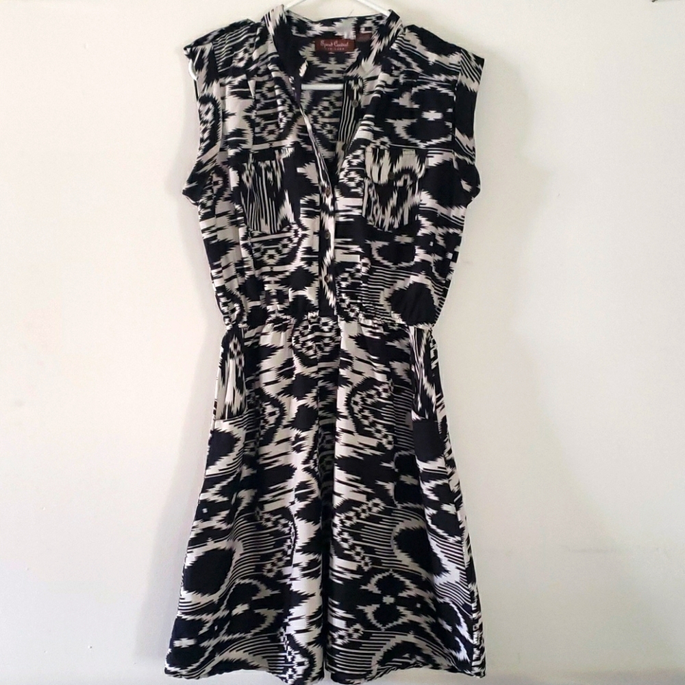 Black and Cream Dress